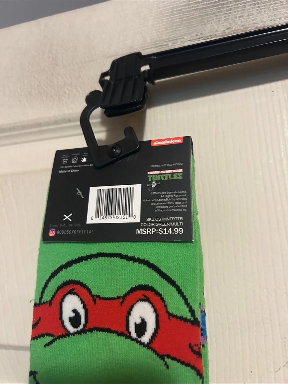 ODD SOX Teenage Mutant Ninja Turtles and Splinter & Shredder Crew Socks